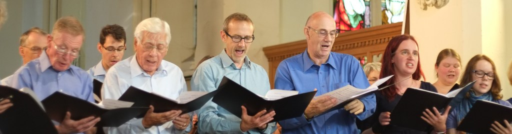 Image of Foxton Singers performing at Royston Parish Church in 2018. 